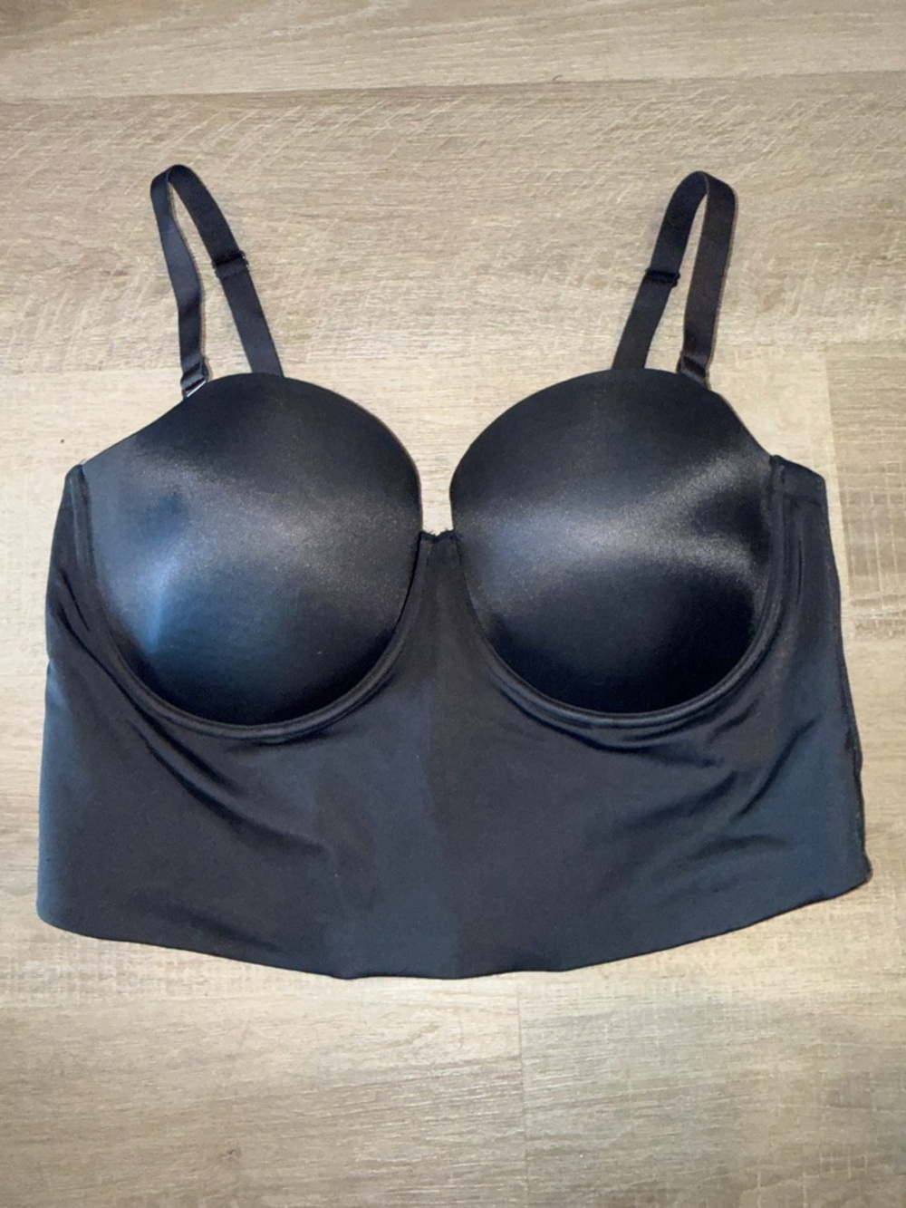 Cacique Black Longline Convertible Bra Top